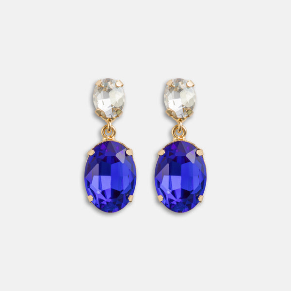 Mia Capri Blue Earrings