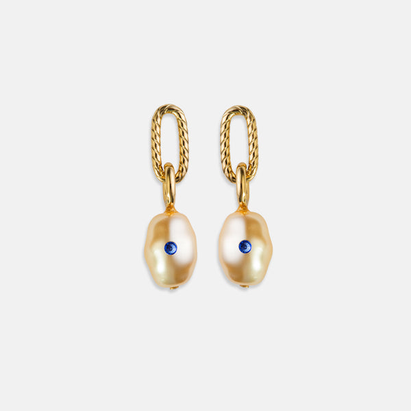 Moon Light Sapphire Earrings