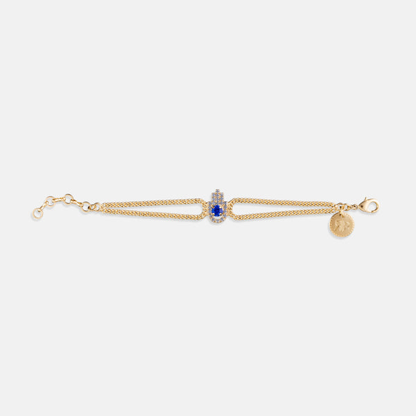 Hamsa Sapphire Bracelet