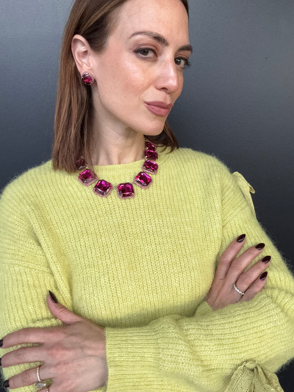 Prism Fuchsia Earrings