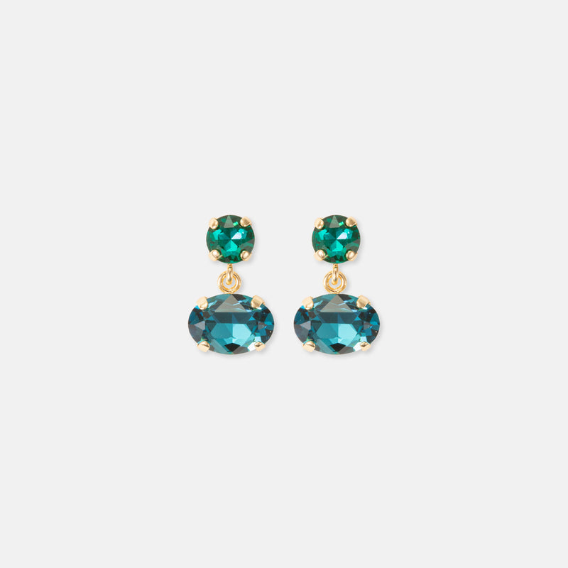 Vivienne Teal Earrings