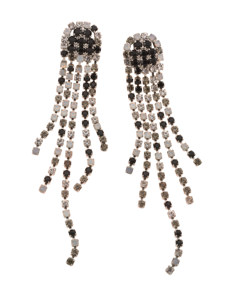 Star-Duster Silver Earrings