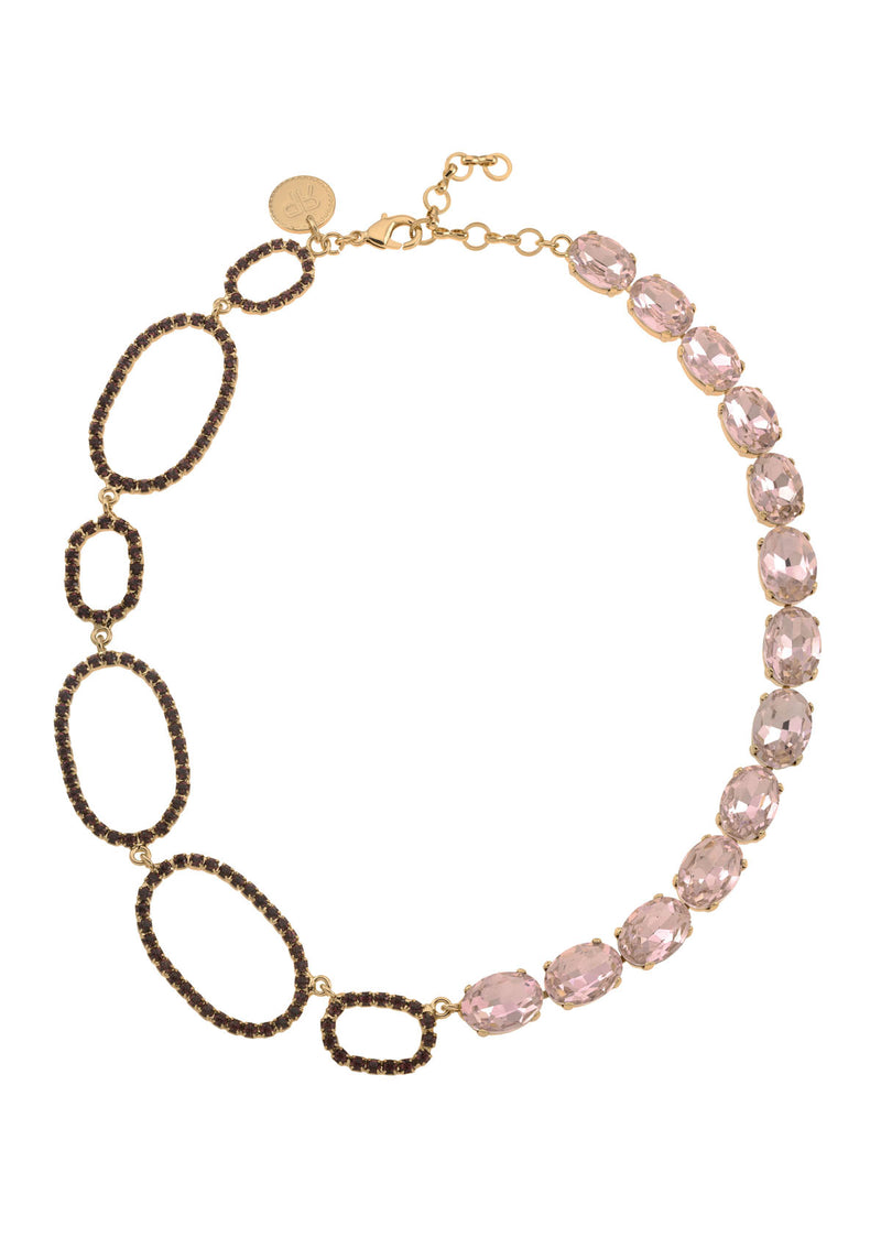 Evelyn Light Rose Necklace