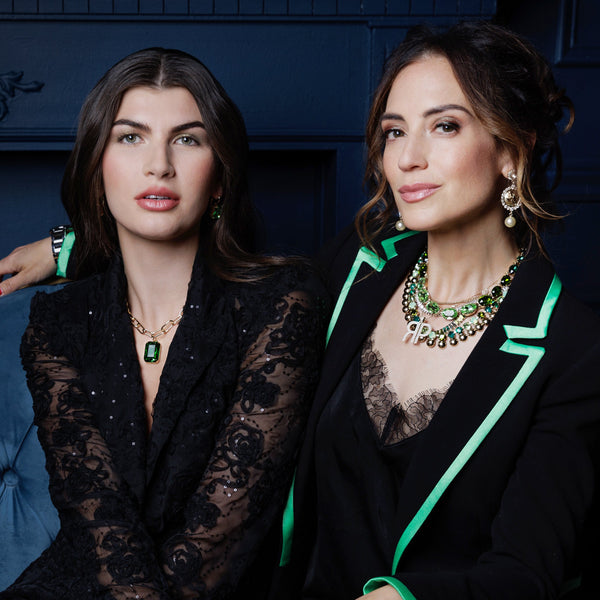 Sabrina Ernite Crystal Necklace Gold