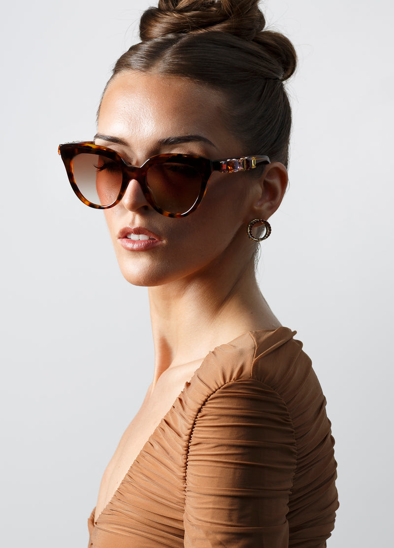 Giulia Tortoise Sunglasses