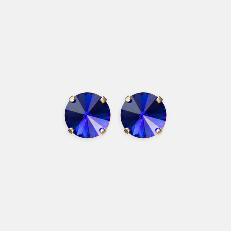 Capri Blue Rivoli Studs