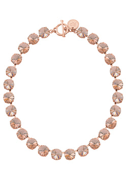 Vintage Rose Rivoli Crystal Necklace Rebekah Price Designs Jewelry
